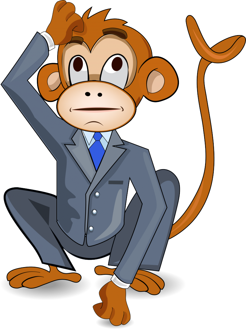 Cartoon Monkey For One Project - Cartoon (800x1068)