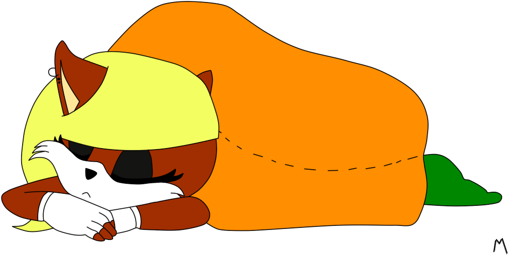 Sleepy Fox By Midgesaurus - Sleepy Fox By Midgesaurus (1024x550)