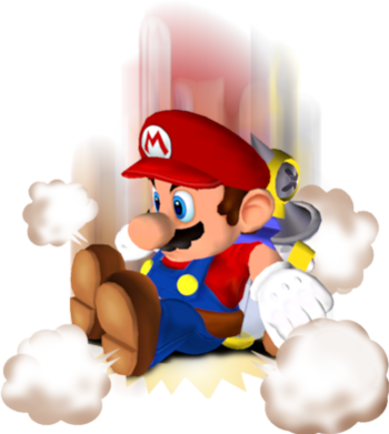 Mario Ground Pound Gif (350x391)