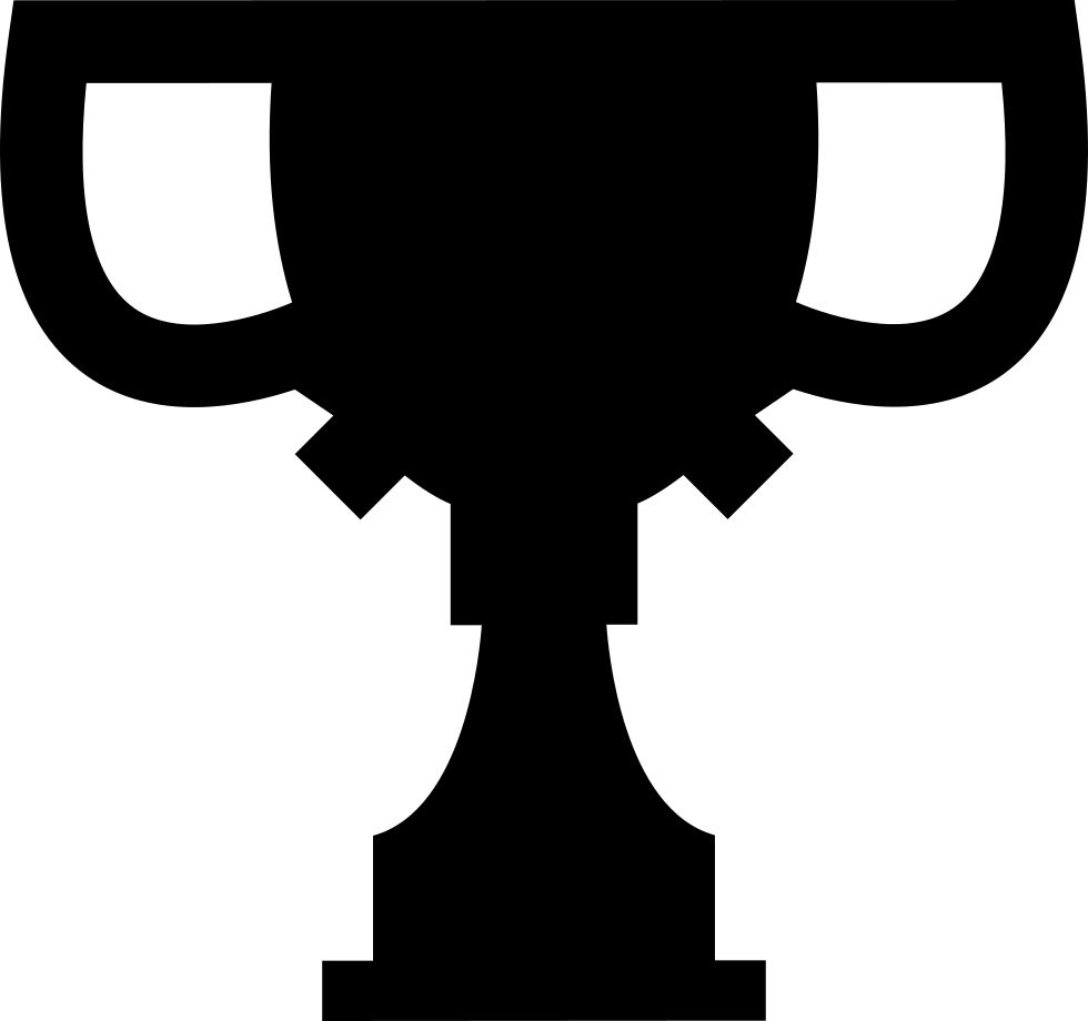 Trophy Silhouette Vector - Emblem (980x920)