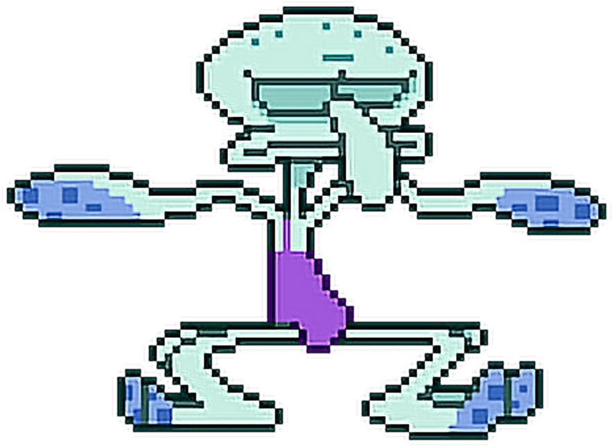 Squidward Dancing Gif Transparent - Dancing Squidward (883x644)