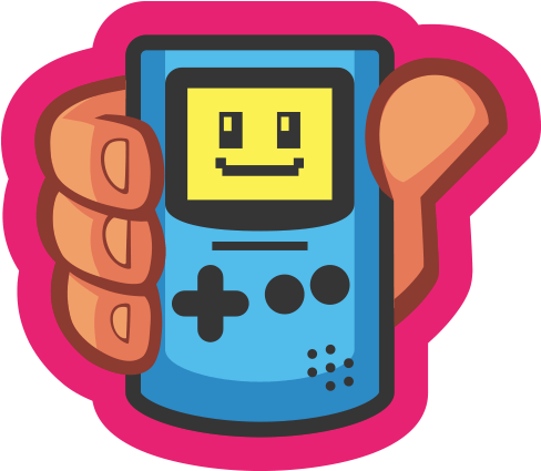 Icon Gameboy Color - Cartoon (600x627)