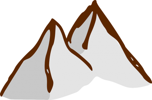 Vector Graphics - Mountain Clip Art (500x330)