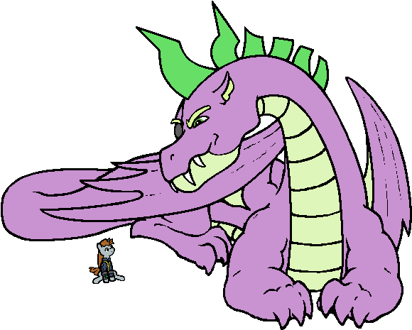 King-koder, Claws, Clothes, Dragon, Dragon Wings, Fallout - King Spike (614x480)