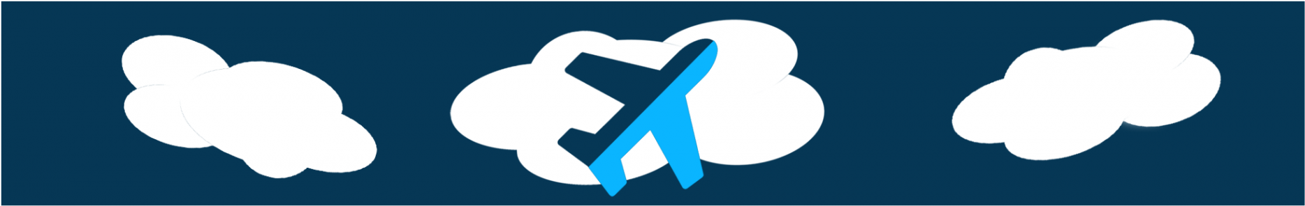 Flight Clipart Study Abroad - Biplane (1920x343)