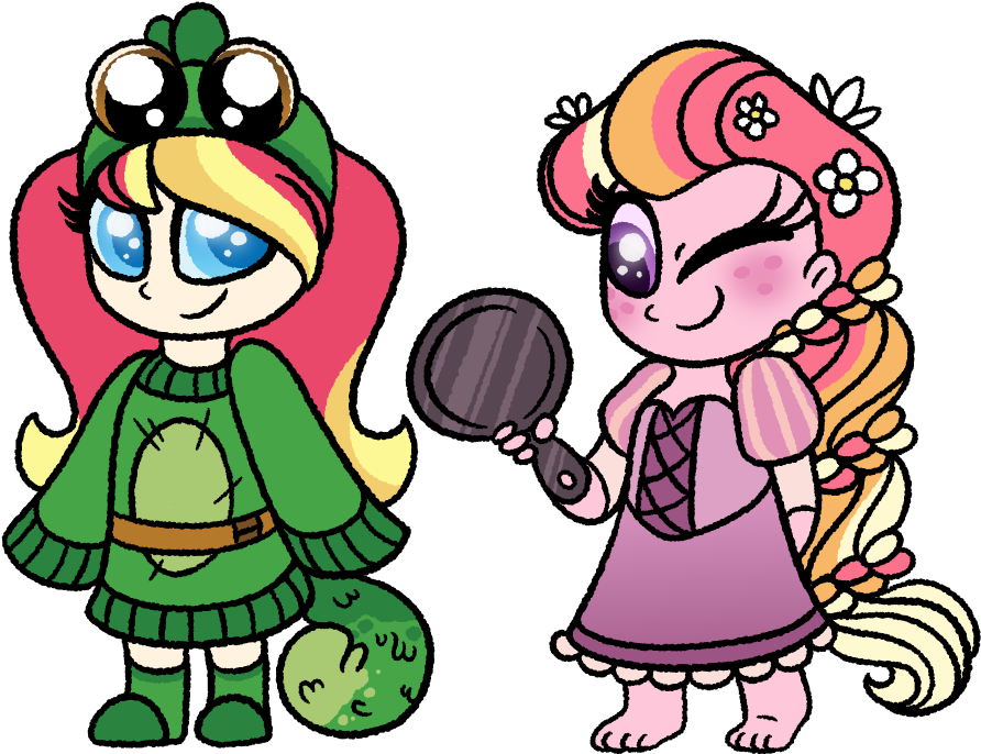Punzie And Pascal By Carouselunique - Cartoon (1000x800)