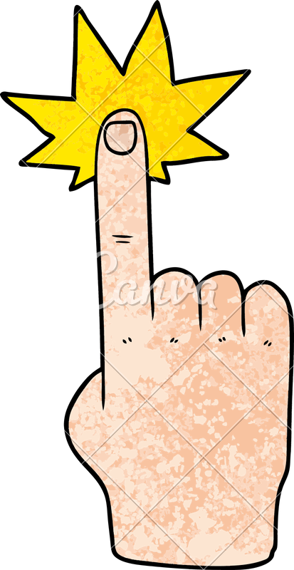 Cartoon Pointing Hand - Cartoon Pointing Hand (413x800)