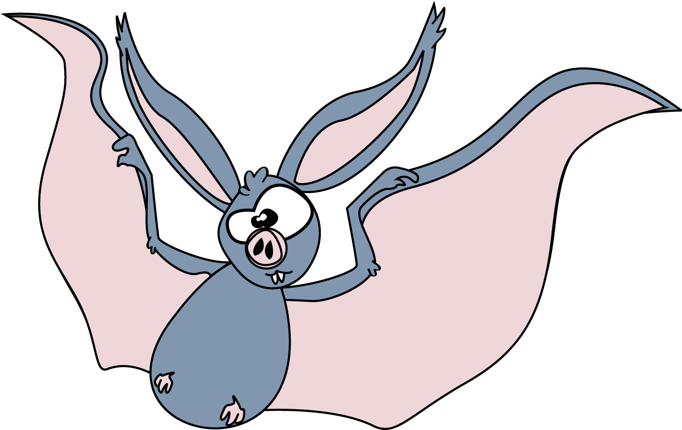 Bat Bulletin Board Piece - Cartoon (1667x1250)