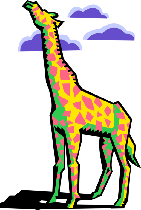Giraffe Vector - Giraffe (472x700)