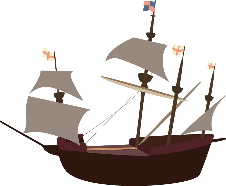 Pirate Ship Graphics - Pirate Ship Transparent Background (873x720)