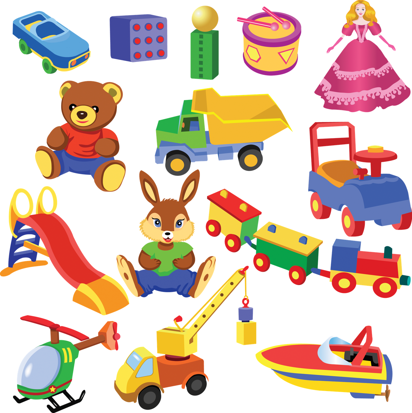 Toys Vector (1597x1600)