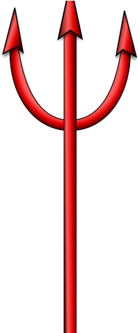 Demon Clipart Devil Pitchfork - Devil Fork Transparent (640x480)