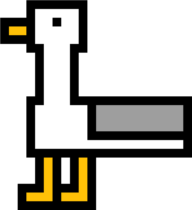 Seagull Pixel Art - Seagull Pixel Art (1184x1184)