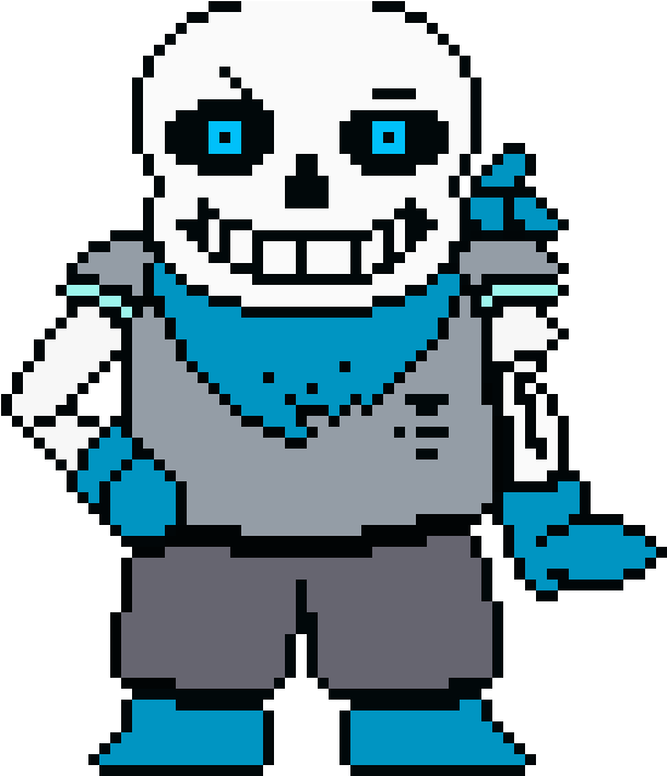 Underswap/blueberry Sans - Underswap Sans Sprite (860x760)