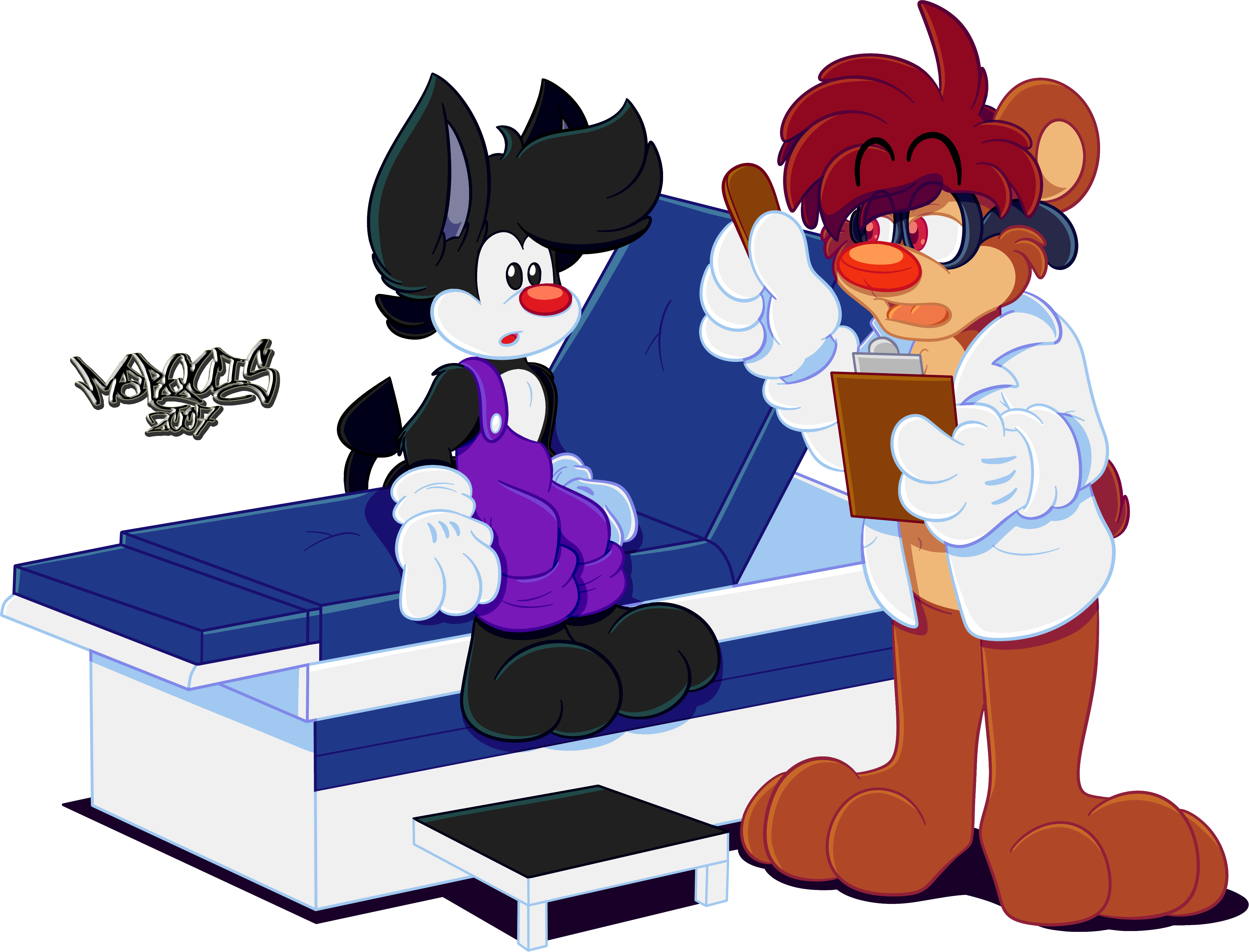 Doctor Checkup Part - Cartoon (4649x3543)