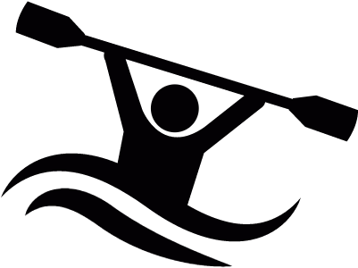 Kayak Vector - Kayaking Icon (400x400)