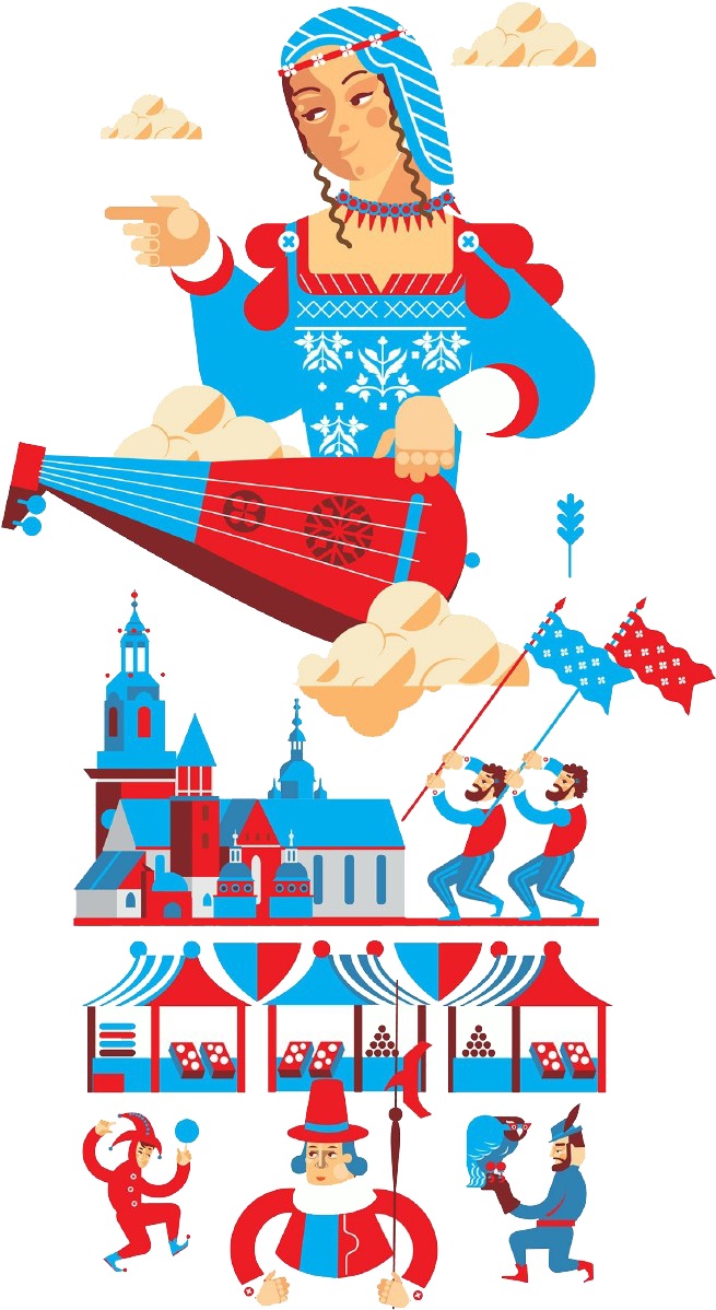 Russia Cartoon Elements - Russian Elements (690x1263)