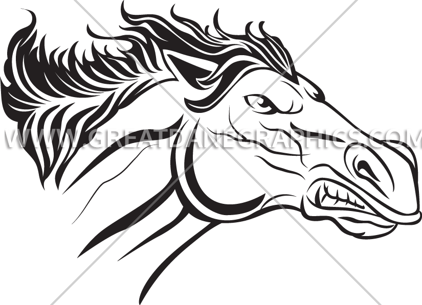 Bronco Drawing (825x597)