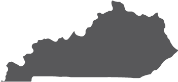 Kentucky - Blue Kentucky Shape (365x408)