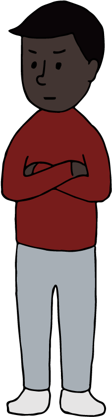 Man Crossing His Arms - Standing (595x842)