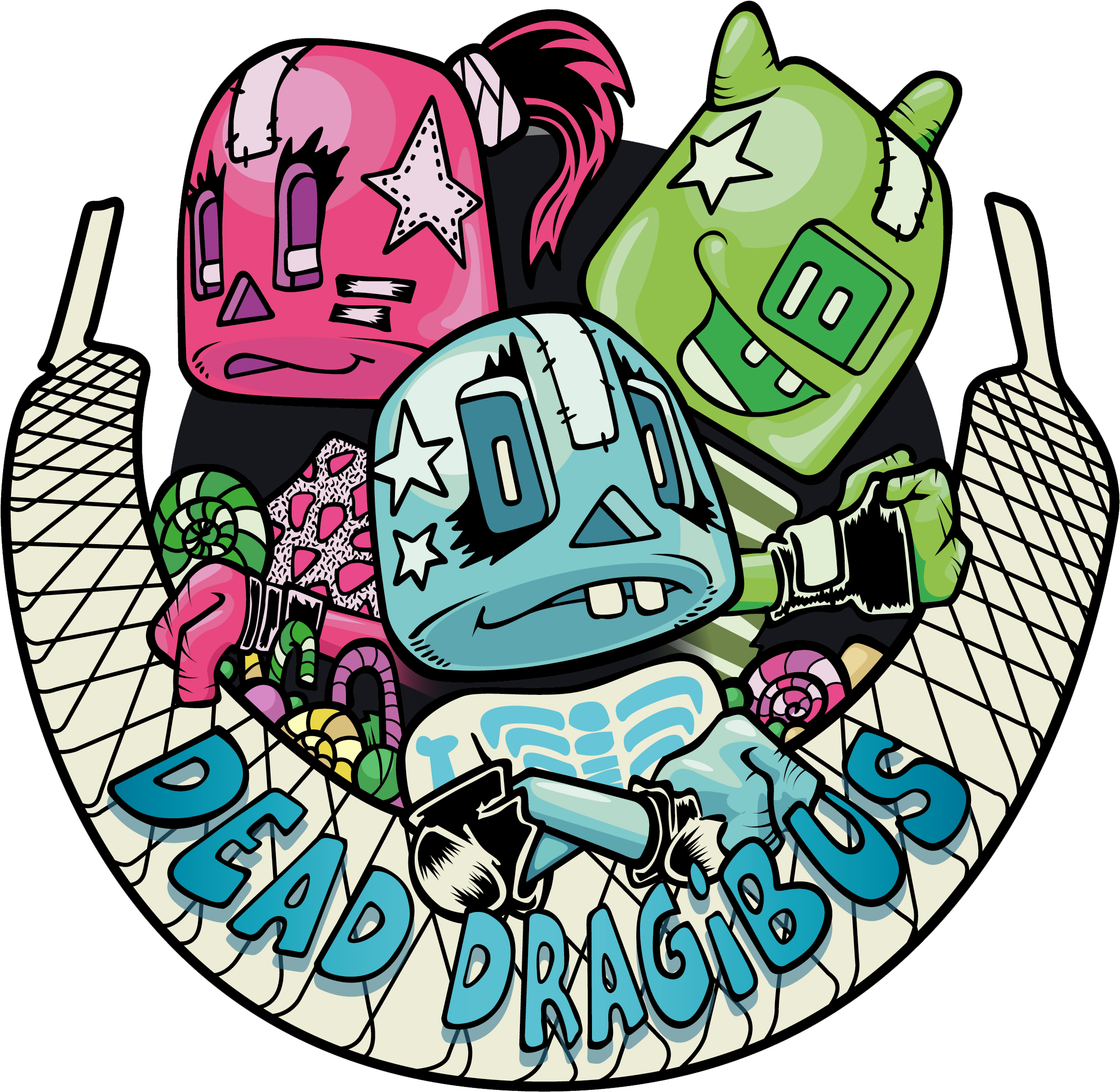 Dead Dragibus Roller Derby - Dead Dragibus Roller Derby (2480x2489)