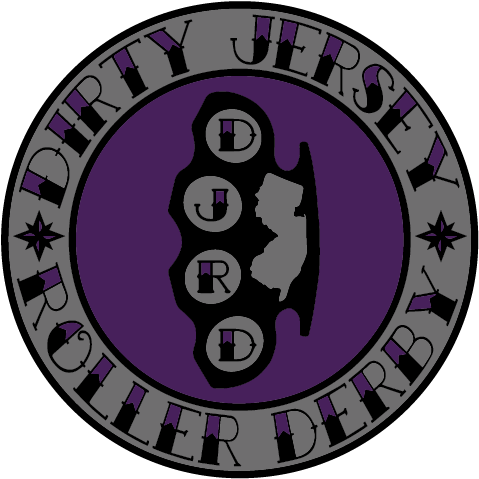 Dirty Jersey Roller Derby - Circle (500x500)