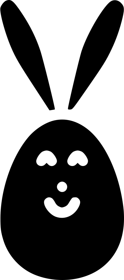 Egg Bunny Rabbit Ears Paschal Decorated Comments - Illustration (435x980)