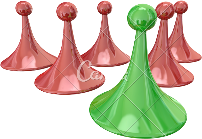 Green Game Piece - Illustration (800x600)