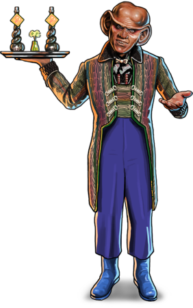 Bartender Quark Card - Quark Star Trek Timelines (282x450)