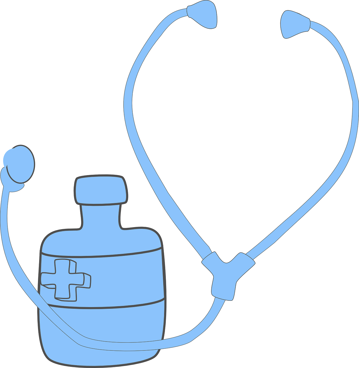 Stethoscope Doctor First Aid - Stethoscope (1247x1280)