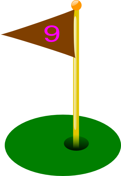 Hole 9 Golf Flag (408x591)