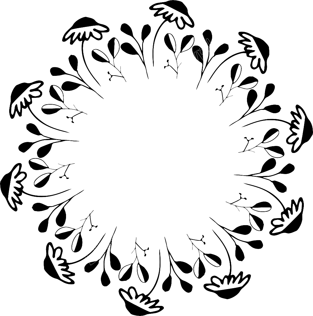 Minimalist Flower Drawing - Sunflower (1024x1033)