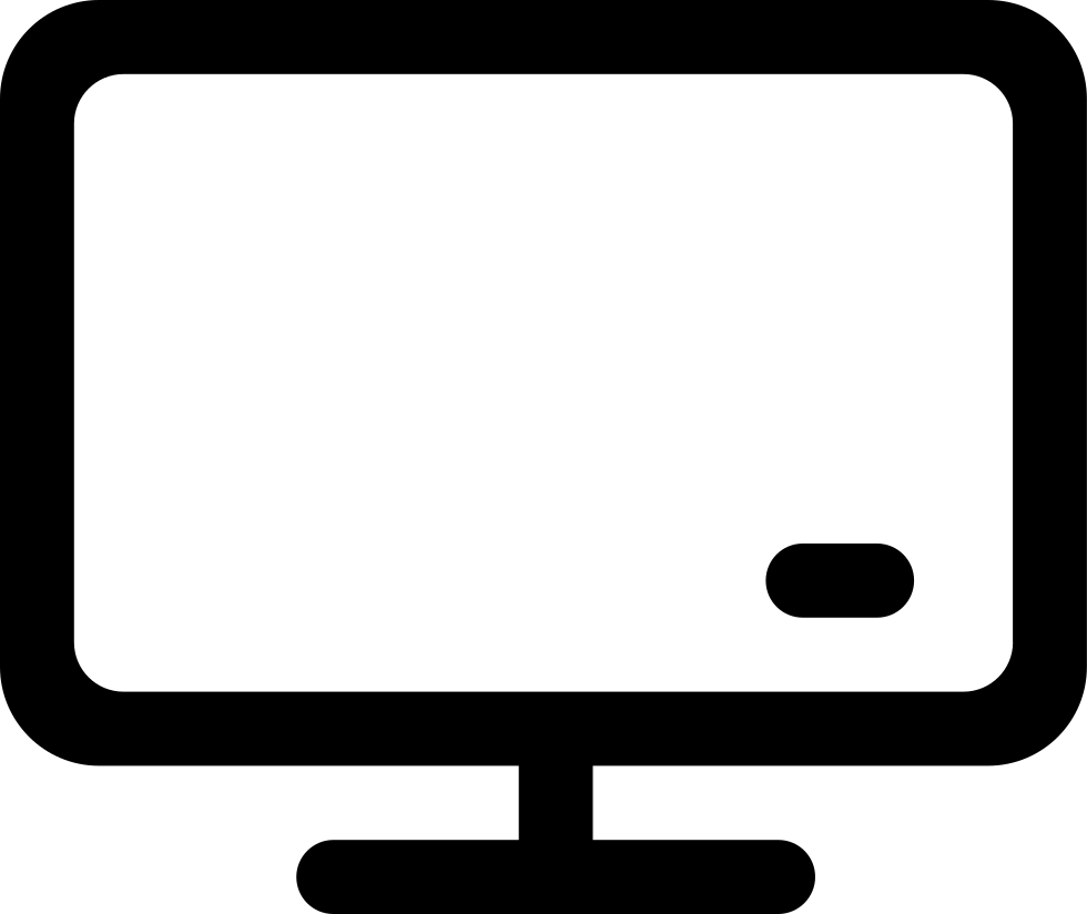 Television Clipart Cable Tv - Televisor Icon (980x824)
