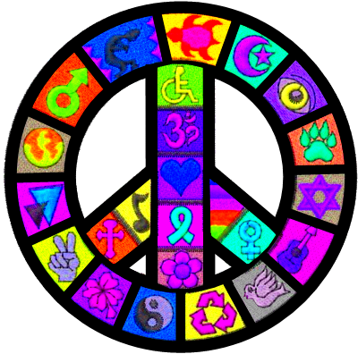 Coexist Peace Sign (400x396)