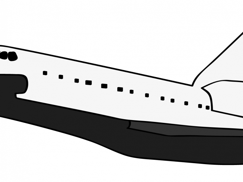 Space Shuttle Clip Art - Airliner (800x600)