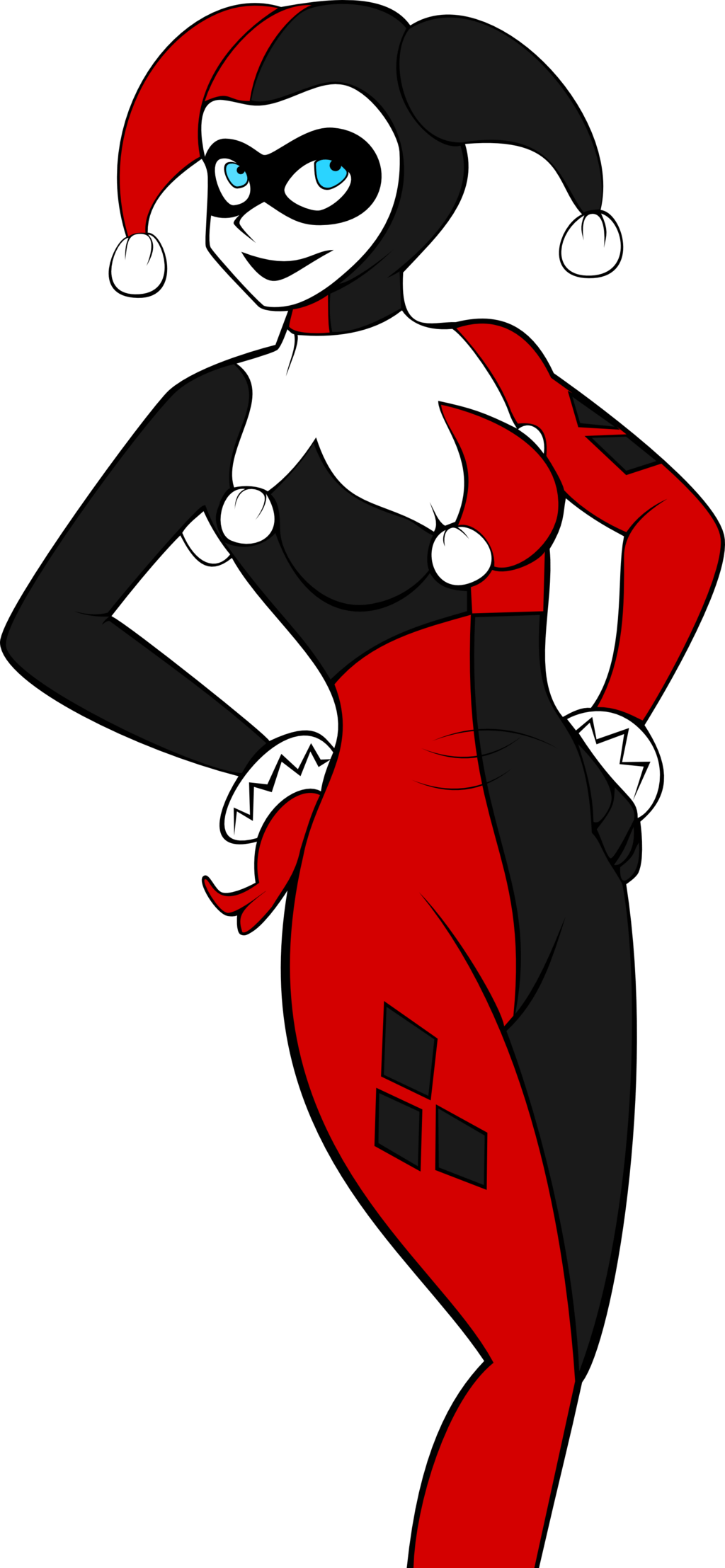 Harley Quinn - Illustration (1024x2215)