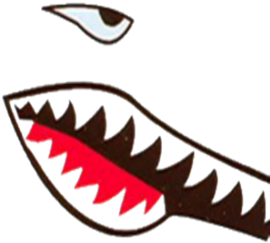 Shark Teeth Decal Transparent (420x420)