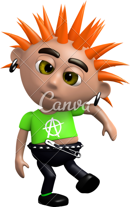 3d Punk Dancing - Cartoon (505x800)
