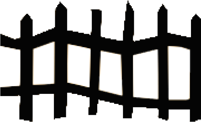 Spooky Fence Clipart (640x480)