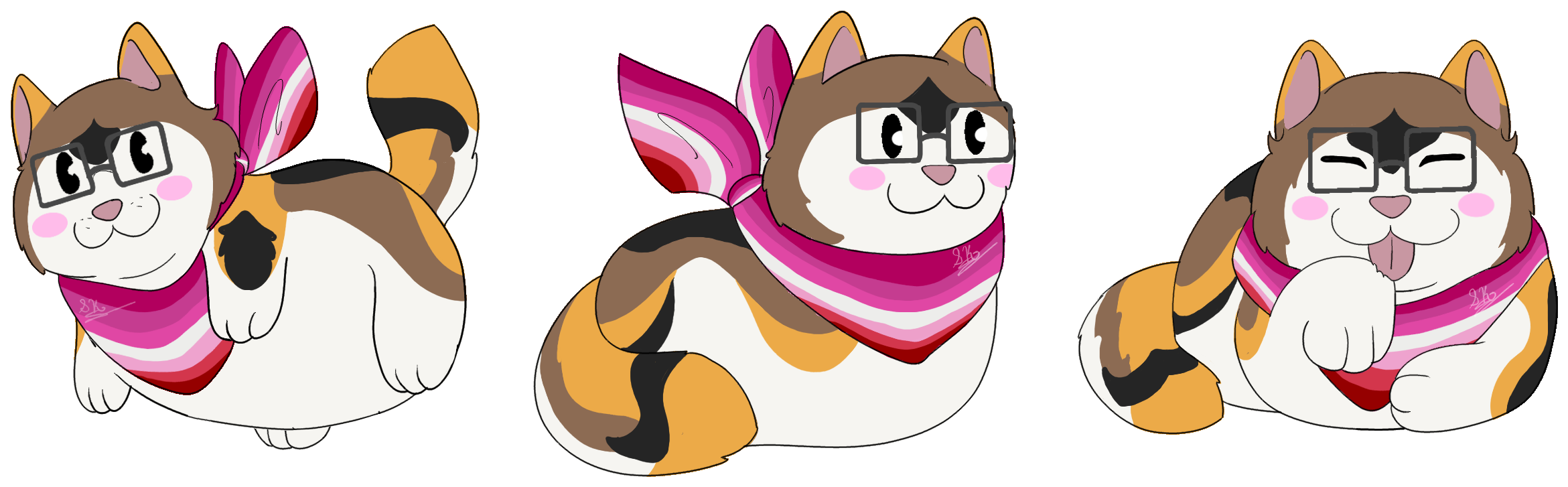 Cat Beans - Cartoon (2400x800)