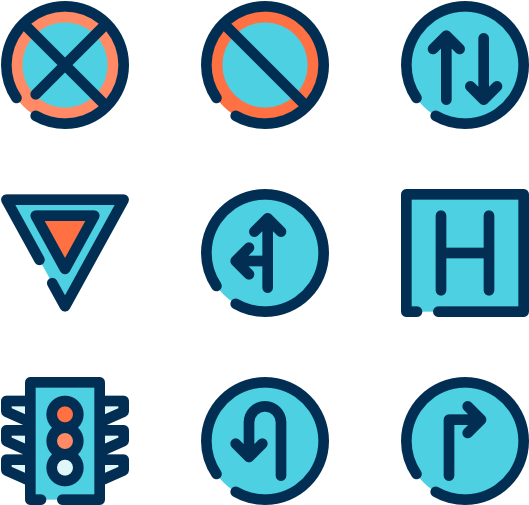 Gps Navigation - Circle (600x564)