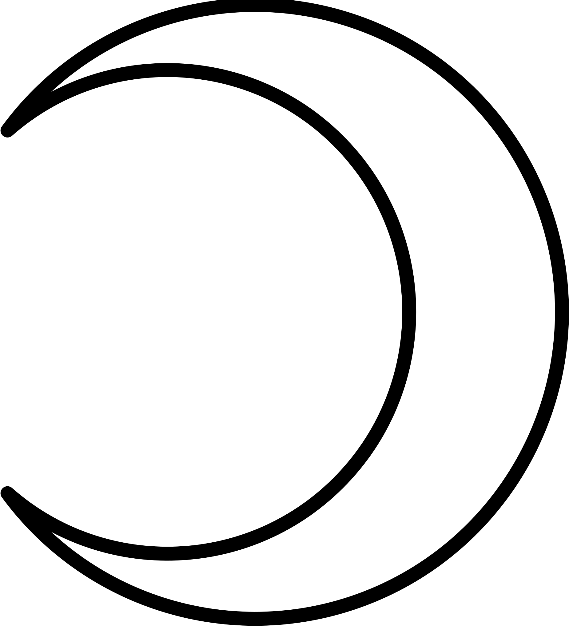 Crescent Moon Svg (1920x2071)