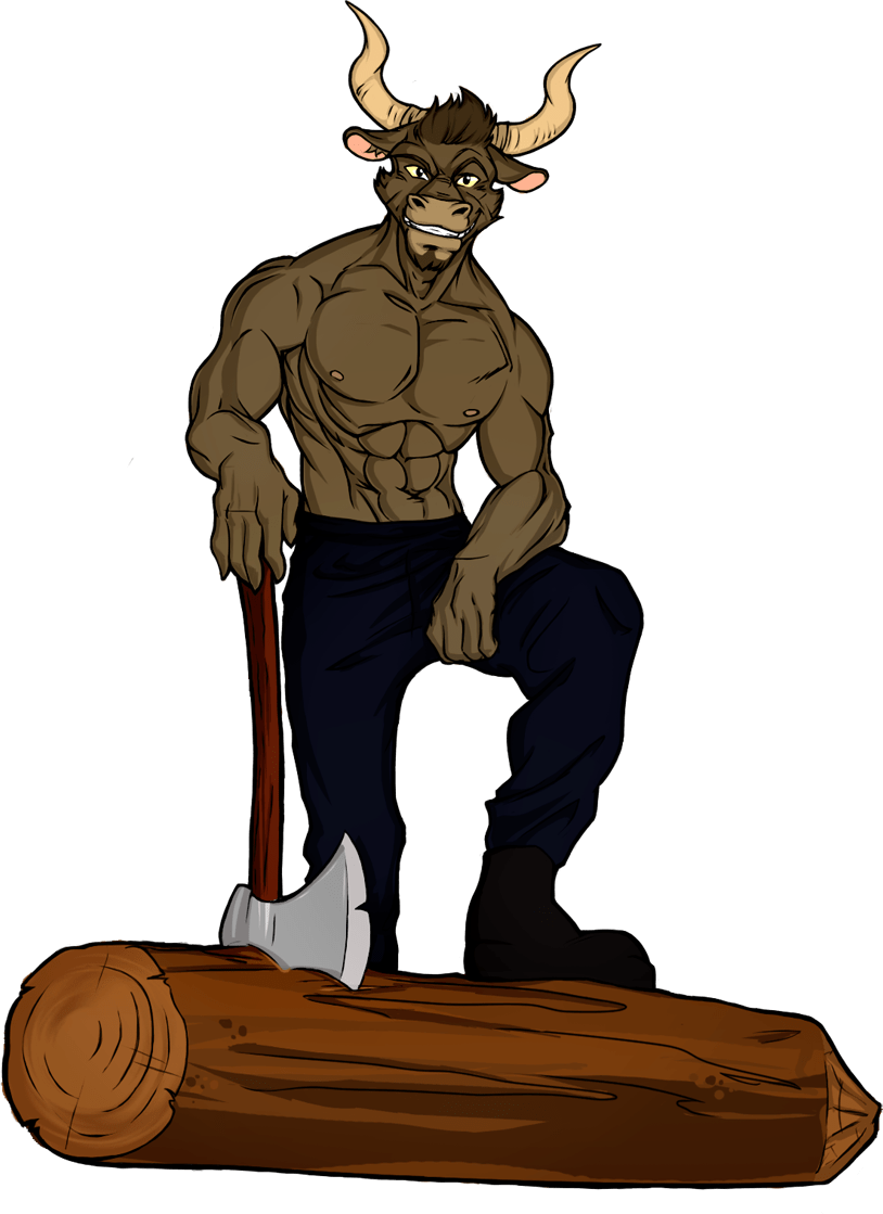 Ox Anthro Art - Illustration (814x1119)