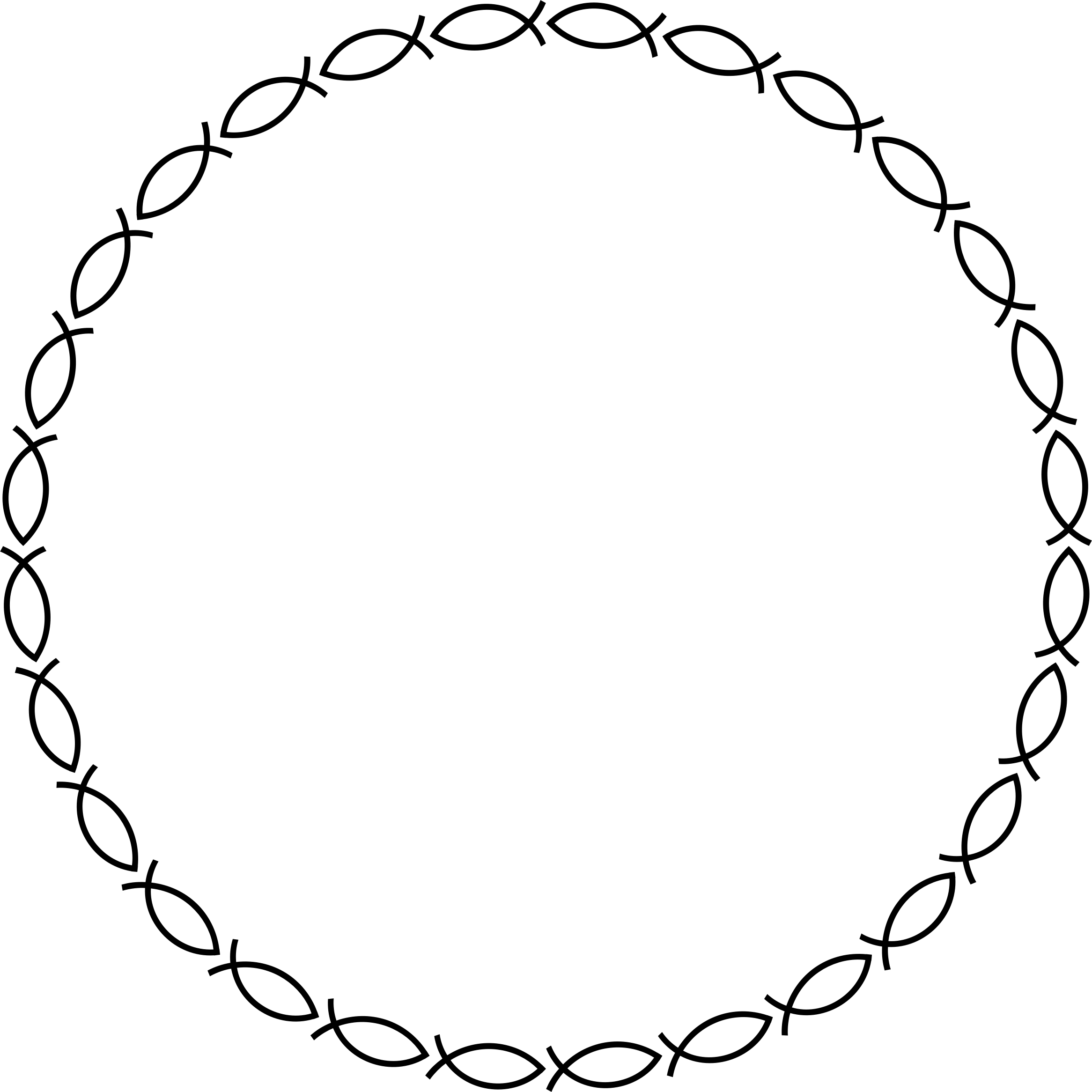 Big Image - Fish Circle Png (2332x2332)