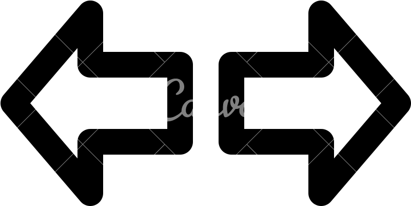 Opposite Arrow Vector - Arrows Pointing At Each Other (800x800)