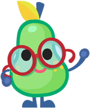 Eugene The Square Pear Waving - Cartoon (400x400)