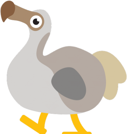 Dodo Clipart Transparent - Cartoon (432x458)