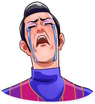 Crying Cry Relieved - Telegram Robbie Rotten Stickers (360x360)