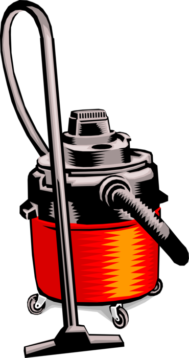 Vacuum Cleaner Suctions Dust - Illustration (370x700)