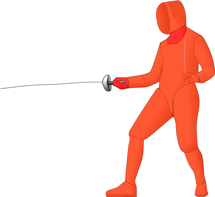 Valid Target Area In Epee - Valid Target Area In Epee (800x750)